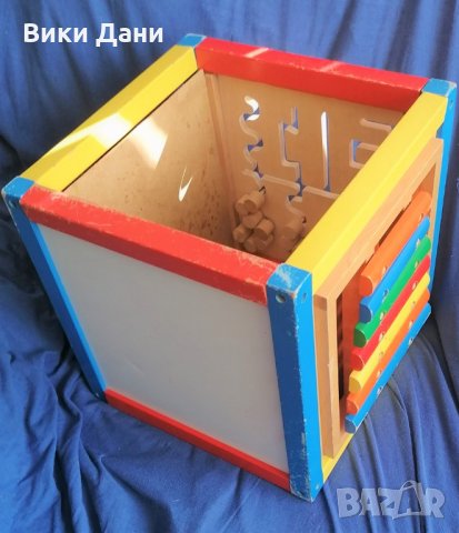 голяма дървена кутия КУБ за играчки с образователни игри по страните Швейцария, снимка 3 - Образователни игри - 30393136
