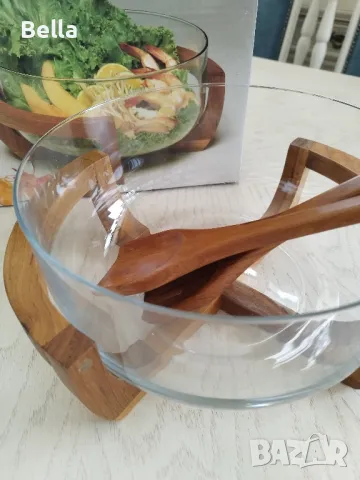 Дървени комплекти за салата , снимка 17 - Прибори за хранене, готвене и сервиране - 49563823