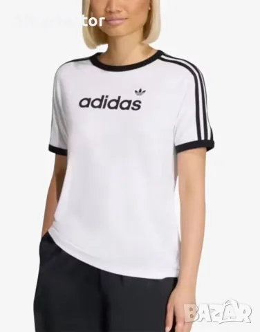 Дамска тениска ADIDAS ORIGINALS – Slim Fit, Cloud White, XS–XL