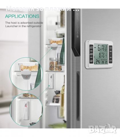 БЕЗЖИЧНА МЕТЕОРОЛОГИЧНА СТАНЦИЯ ЗА ТЕМПЕРАТУРА, ВЛАЖНОСТ С 2 ДИСТАНЦИОННИ СЕНЗОРА - код 2225, снимка 2 - Друга електроника - 34203733