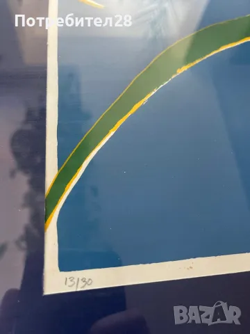 Интересна голяма картина графика, снимка 3 - Картини - 49210316