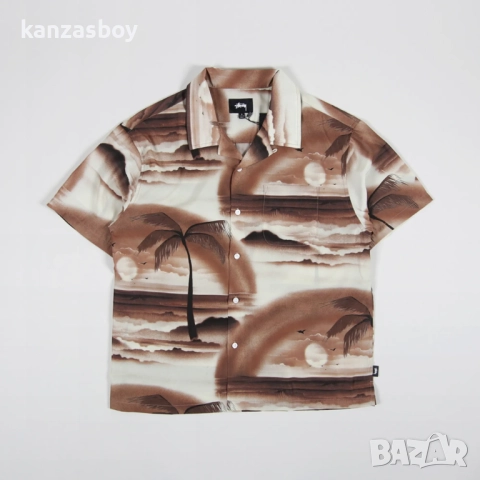 Stussy Island Shirt - страхотна мъжка риза Л, снимка 2 - Ризи - 51571286