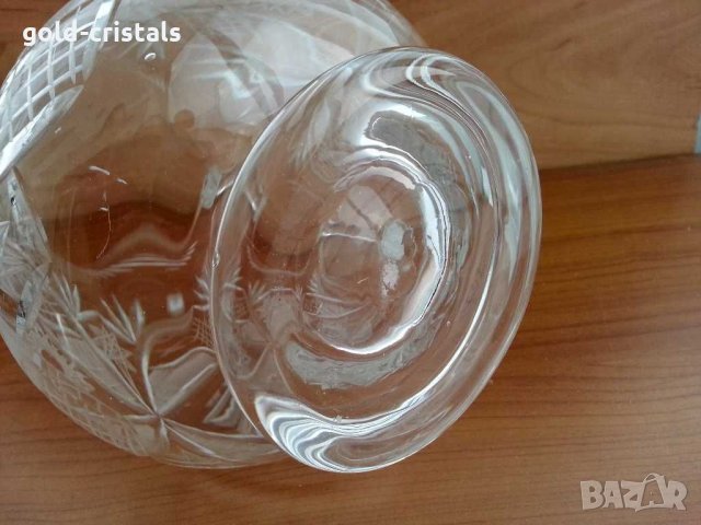 голяма кристална кана, снимка 12 - Антикварни и старинни предмети - 29843286