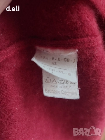 Brunello cucinelli Original Size M 100% Кашмир Уникален пуловер , снимка 4 - Блузи с дълъг ръкав и пуловери - 51835200
