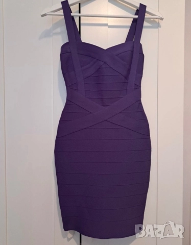 Лилава бандажна рокля!, снимка 1