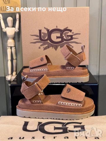 UGG Дамски Кафеви Сандали ЮДЖИДЖИ Код E727, снимка 2 - Сандали - 51227534