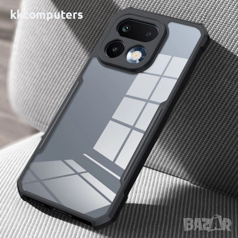 XUNDD Прозрачен Калъф за Realme 16 Pro 5G - TPU+Акрил, Airbag, 0.8mm защита, Черен, снимка 4 - Калъфи, кейсове - 54179837