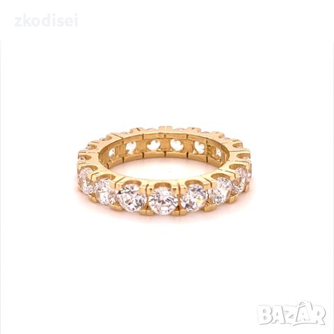 Златен дамски пръстен Tiffany 4,12гр. размер:53 14кр. проба:585 модел:16801-3, снимка 1 - Пръстени - 40673280