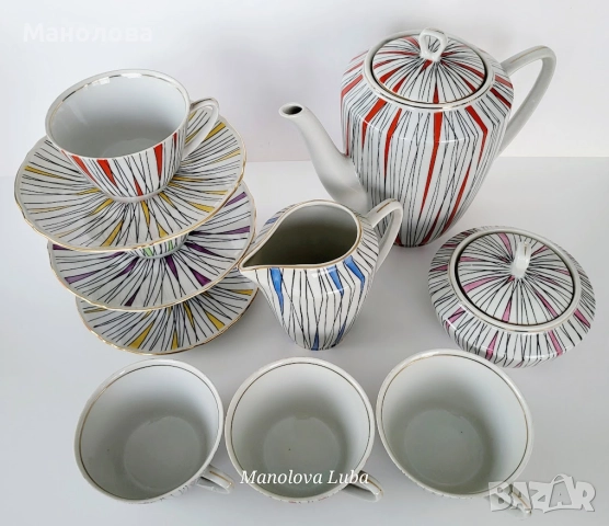 Сервиз за чай или дълго кафе Китка Нови Пазар., снимка 10 - Други ценни предмети - 52786998