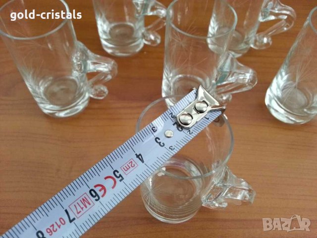 Стъклени чаши чашки  , снимка 5 - Антикварни и старинни предмети - 29658014