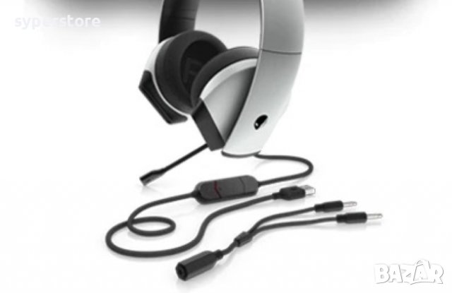 Слушалки с микрофон Геймърски Alienware AW510H 7.1 Геймърски слушалки Сиви Full size, снимка 4 - Слушалки и портативни колонки - 37235807