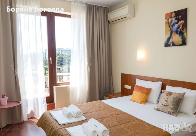 давам под наем двустаен обзаведен апартамент на първа линивя в к.к.Златни пясъци, снимка 4 - Апартаменти - 53143083