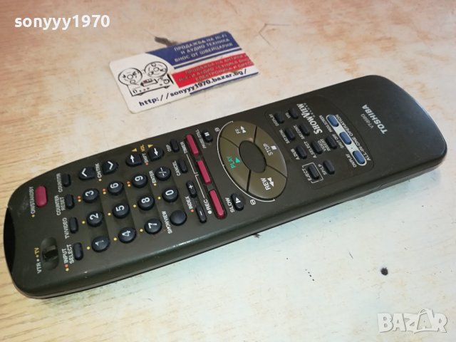 TOSHIBA VT-858G VTR/TV REMOTE CONTROL-ВНОС SWISS 0702241121, снимка 3 - Дистанционни - 44175523
