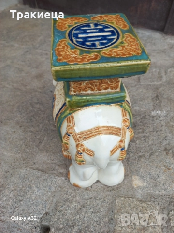 ПОРЦЕЛАНОВ СЛОН, снимка 2 - Антикварни и старинни предмети - 52184867