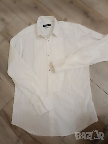 Страхотна Бяла мъжка риза D&G , снимка 11 - Ризи - 40462803