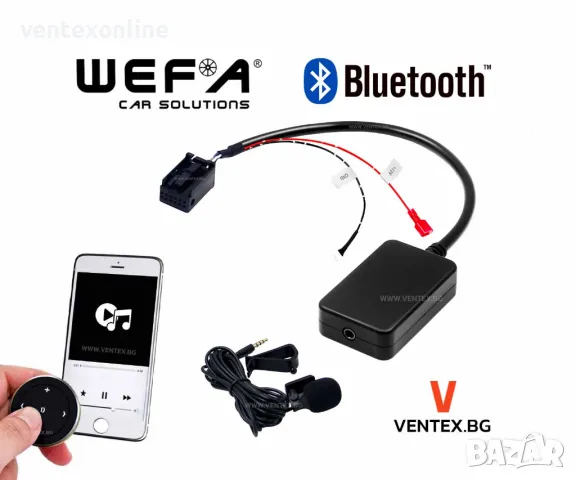 Bluetooth адаптер за Опел радио CD + Микрофон и управление WEFA