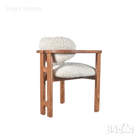 Трапезен стол, Loft, Дървен, снимка 3 - Столове - 44711644