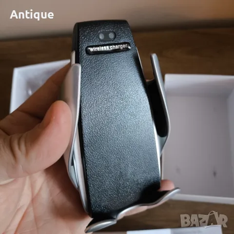 Автоматична стойка за кола с безжично зареждане Car Wireless Charger S5, снимка 5 - Безжични зарядни - 48840108