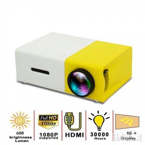 Мини видео проектор Led Projector Y300, снимка 6 - Плейъри, домашно кино, прожектори - 32200955