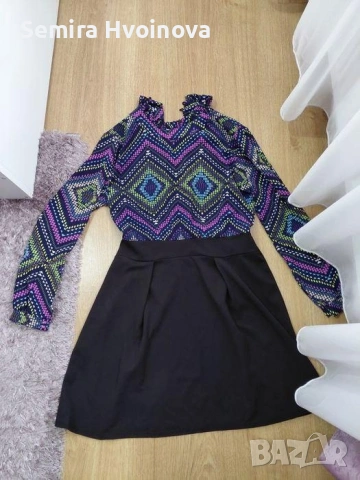 Дамска цветна рокля, снимка 2 - Рокли - 53887314