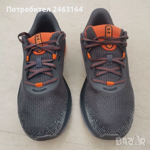 Продавам Маратонки Under Armour HOVR Turbulence 2 употребявани, размер 42, сиви и оранжеви, снимка 3 - Маратонки - 52439083
