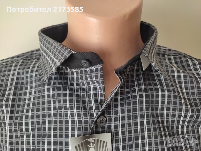 Продавам НОВА мъжка риза на каре с дълъг ръкав , снимка 7 - Ризи - 42897678
