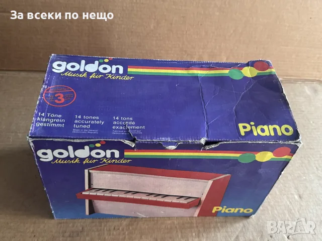Старо детско пиано Goldon , ГДР, снимка 3 - Пиана - 56118940