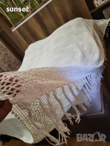 ръчно плетена покривка за голяма спалня , бяла, снимка 7 - Декорация за дома - 50269277