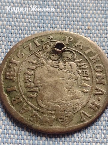 Сребърна монета 6 кройцера 1671г. Леополд първи Кремниц Унгария 13665, снимка 7 - Нумизматика и бонистика - 42899810