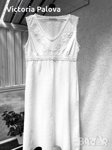 Красива бяла рокля FRANSA, снимка 16 - Рокли - 29559983