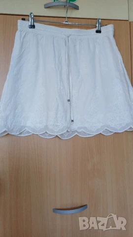 Vero Moda бяла пола L, снимка 2 - Поли - 50922804