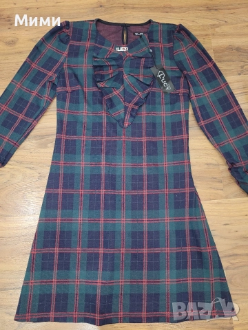 Зелена коледна рокля Lucy, снимка 2 - Рокли - 52670073