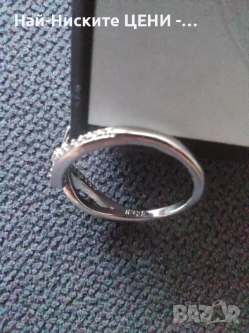 Сребърен пръстен с печат S925 + подаръчна кутийка, снимка 3 - Пръстени - 51535062
