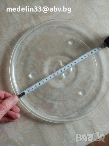 Голяма и малка чиния 32 см и 25 см за микровълнова фурна, снимка 4 - Печки, фурни - 46605282