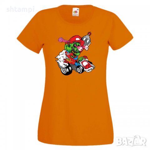 Дамска тениска Mario Cart Zombie 3 Игра,Изненада,Подарък,Празник,Повод, снимка 11 - Тениски - 37236098