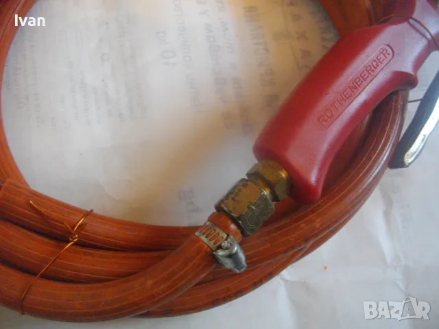 ROTHENBERGER INDUSTRIAL ПРОФЕСИОНАЛНА ГАЗОВА ПРОПАН-БУТАН ГОРЕЛКА 375мм с 3м. МАРКУЧ И ДЮЗА , снимка 12 - Други инструменти - 48518915