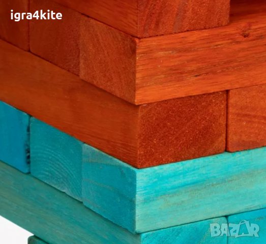 ХXL 50см. GIANT JENGA RAINBOW Огромна цветна дженга кула Топ качество НИСКА ЦЕНА, снимка 15 - Образователни игри - 38868052
