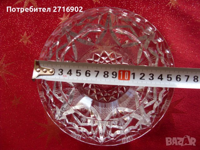 Пепелник кристал, снимка 4 - Сервизи - 44388985