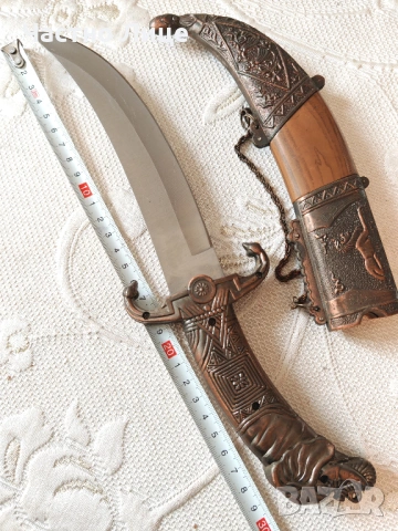 Султански Мюсюлмански Нож Кама Ятаган Острие, снимка 3 - Антикварни и старинни предмети - 53960902