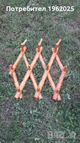 Старинна Дървена Закачалка за стена