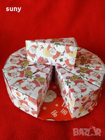 Картонена торта с Дядо Коледа , снимка 7 - Коледни подаръци - 31104866