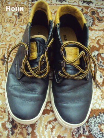 Мъжки кожени кецове на Лакоста, снимка 4 - Кецове - 30380409