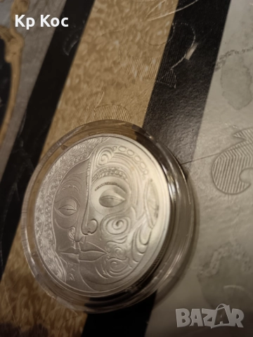 1 унция сребътна монета Маори Niue, снимка 2 - Нумизматика и бонистика - 52343940