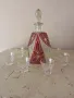 Кристален сервиз за алкохол бохемия, снимка 1
