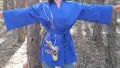 Ръчно рисувано сатенирано кимоно , снимка 10