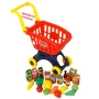 Количка за пазаруване с хранителни продукти-45x23x48 см., снимка 1