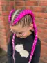 🥰Боксьорски Плитки🤎 Box braids Детски прически Опашки Бохо Туистъри Ариел Къдрици Афро Канекалон , снимка 7