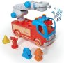 Нова Пожарна кола играчка за деца светлини звуци сирени Подарък, снимка 1 - Коли, камиони, мотори, писти - 42308892