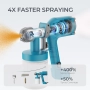 Пистолет за боя Tilswall, ултралек електрически, 600 мл подвижна чаша с 2 дюзи и 3 режима, снимка 5
