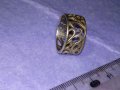 Старинен ФЛОРАЛЕН СРЕБЪРЕН РЕТРО ПРЪСТЕН ВИСОКА ПРОБА СРЕБРО АЖУРНА РЪЧНА МАЙСТОРСКА ИЗРАБОТКА 40621, снимка 11